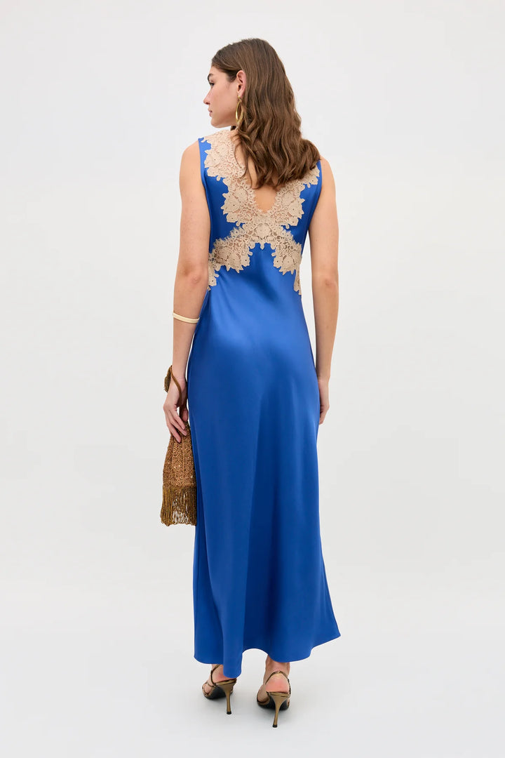 RIXO - Lysandra Dress in Iris Blue