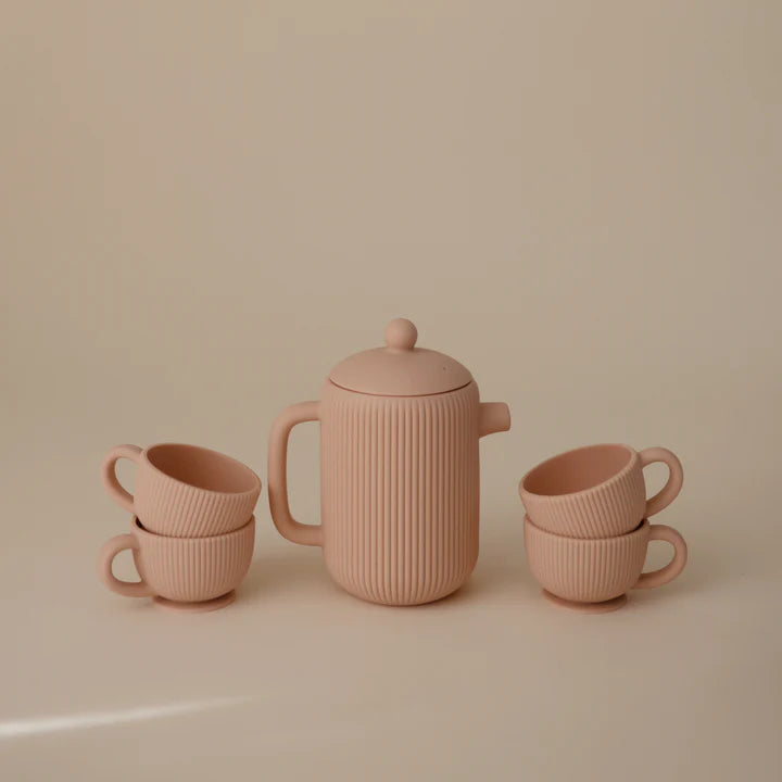 Mushie - Silicone Tea Set in Blush