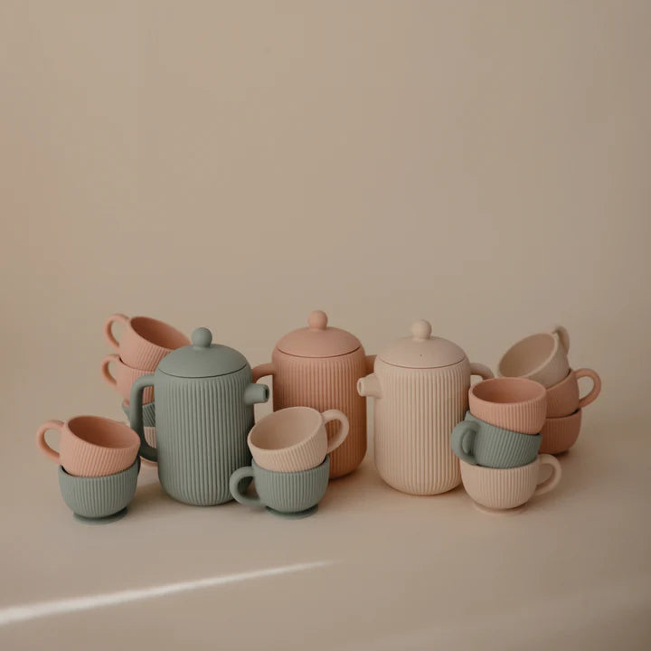 Mushie - Silicone Tea Set in Blush