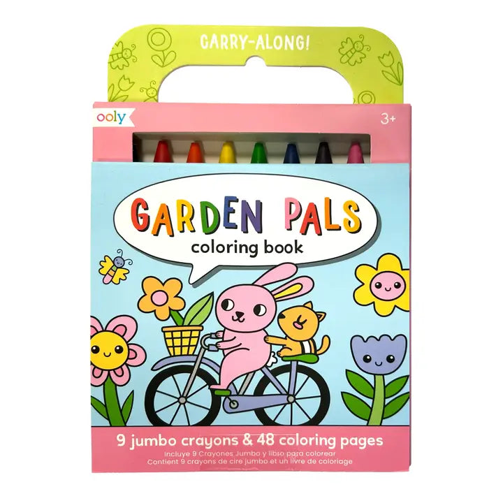 Ooly – Garden Pals Carry Along Crayon & Coloring Book
