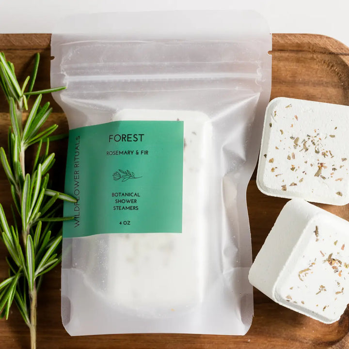 Wildflower Rituals - Botanical Shower Steamers in Rosemary Fir