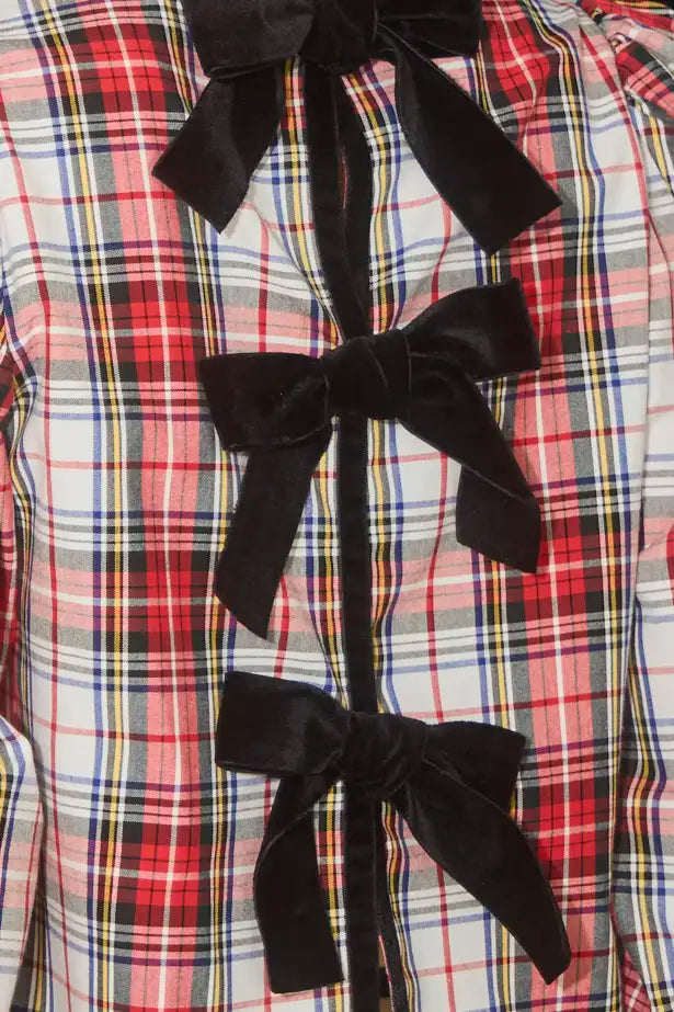 Hunter Bell – Lottie Top in Carlyle Plaid