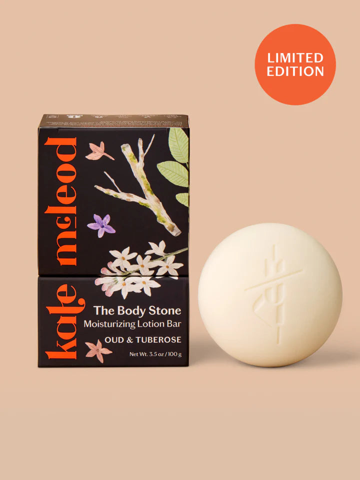 Kate Mcleod – Oud & Tuberose Stone Solid Lotion Bar