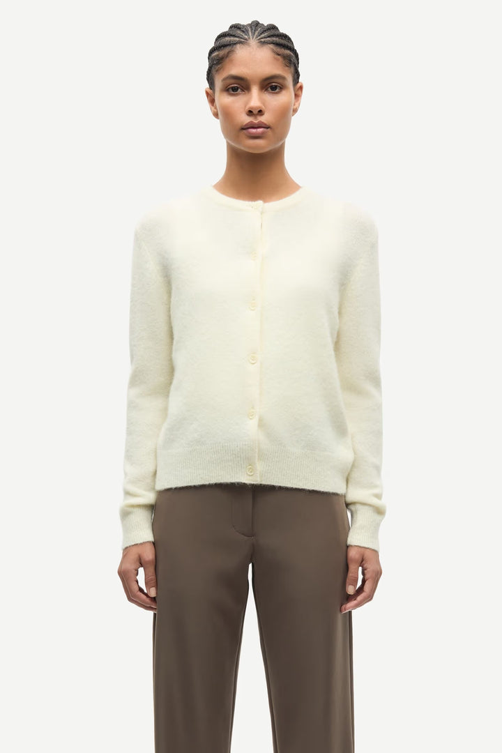 Samsoe – Nor Short Cardigan in Ethereal Green