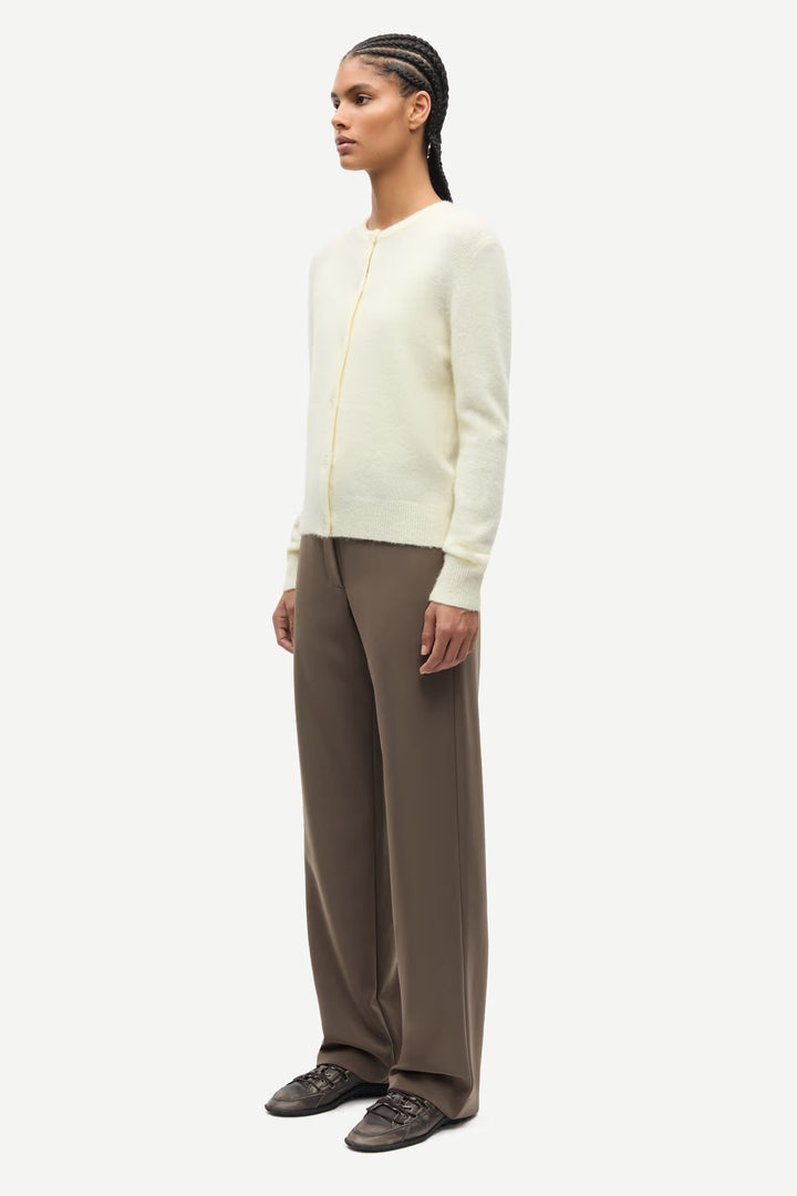Samsoe – Nor Short Cardigan in Ethereal Green