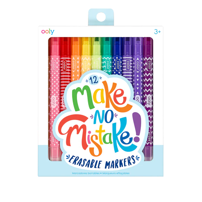 Ooly – Make No Mistake Erasable Markers Set of 12