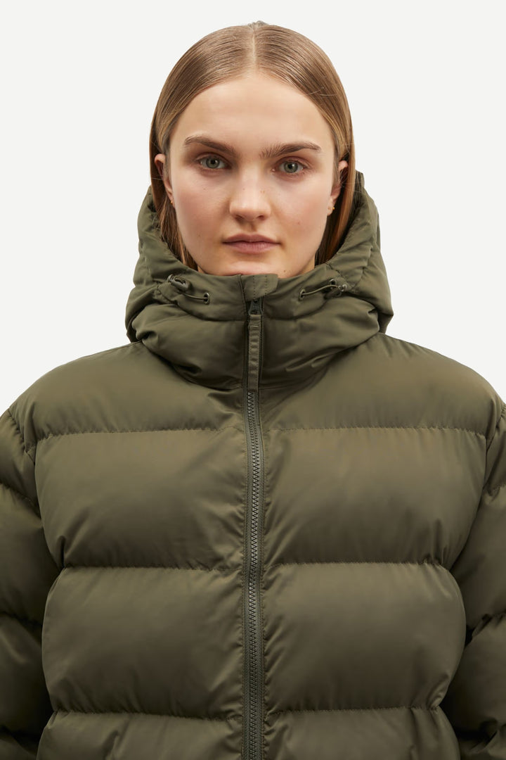 Samsoe Samsoe – Saseran Coat in Forest Night