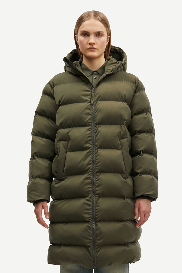 Samsoe Samsoe – Saseran Coat in Forest Night