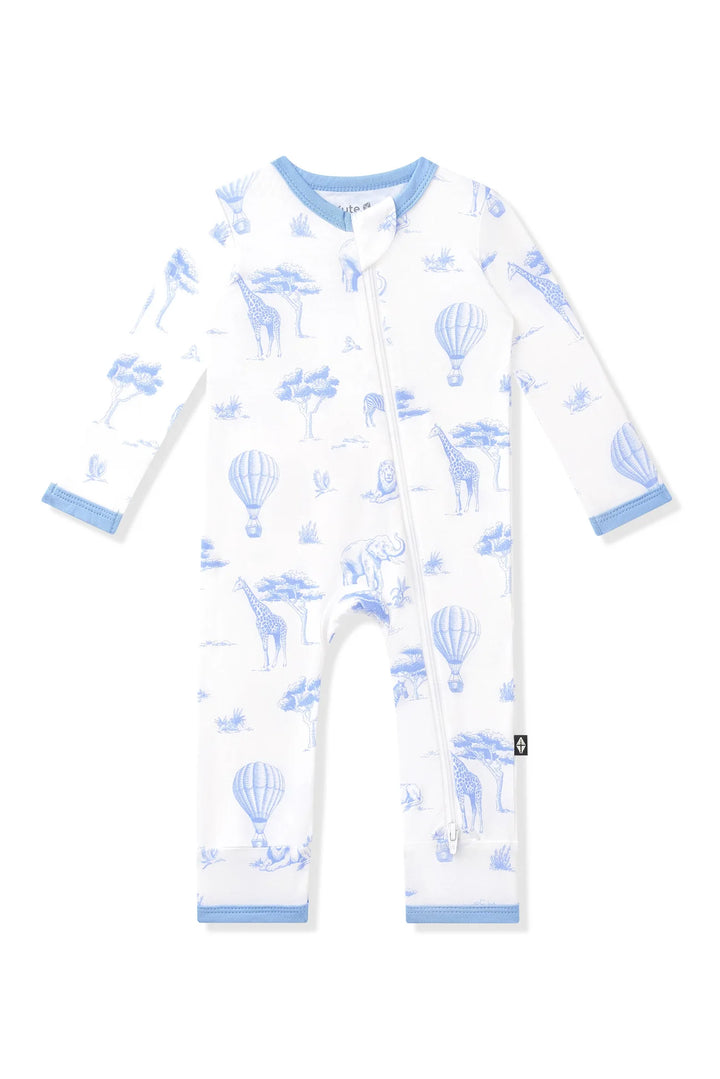 Kyte Baby - Zippered Romper in Toile Safari