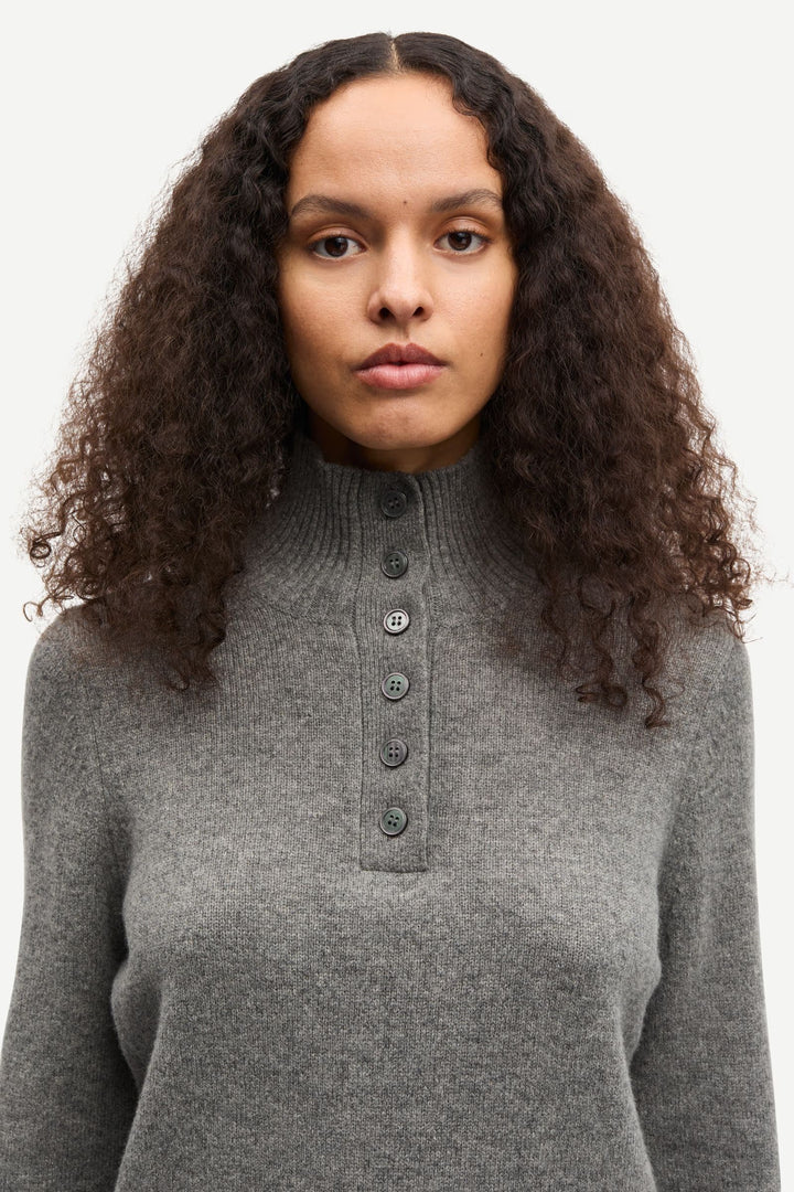 Samsoe Samsoe - Saelif Turtleneck in Grey Melange