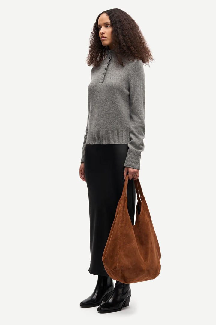 Samsoe Samsoe - Saelif Turtleneck in Grey Melange