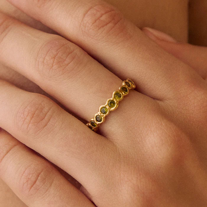 Agapée – Amélia II Dark Green Ring