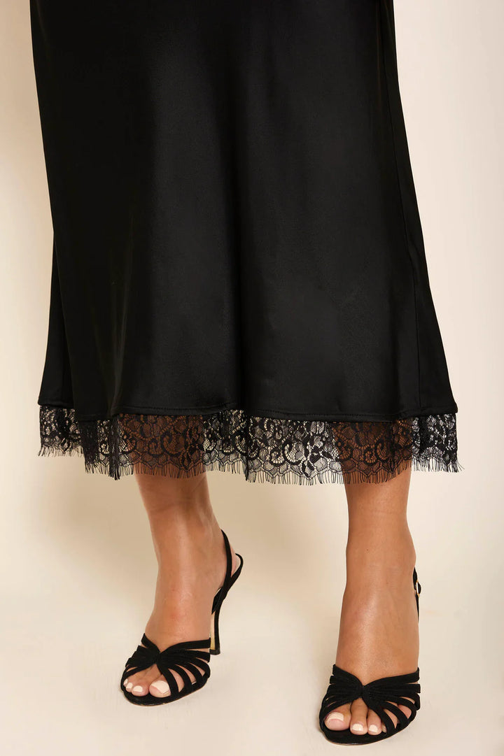 RIXO - Annina Midi Dress in Black