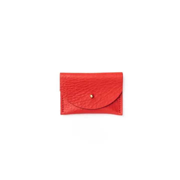 Primecut – Tomato Leather Card Holder