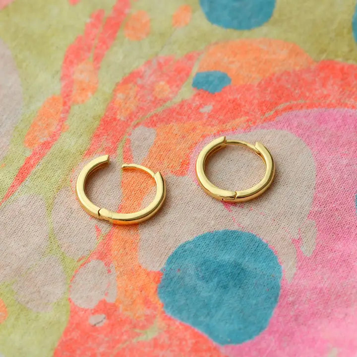 Kris Nations – Sunnyside Hoops in 18K Gold Vermeil