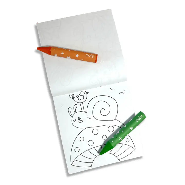 Ooly – Garden Pals Carry Along Crayon & Coloring Book