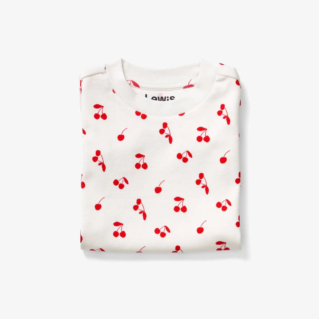 Lewis – Short Sleeve Pajama Set in Cherry