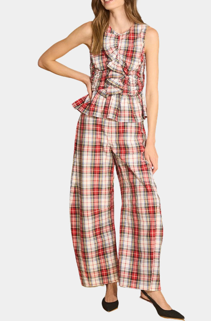 Hunter Bell – Mabel Pant in Carlyle Plaid