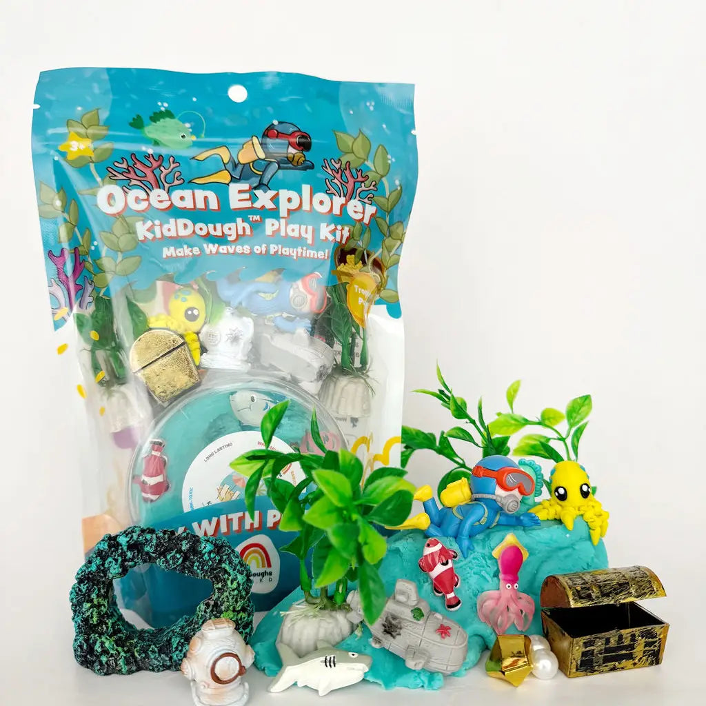 Earth Grown KidDoughs - Kid Dough Play Kit in Ocean Explorer
