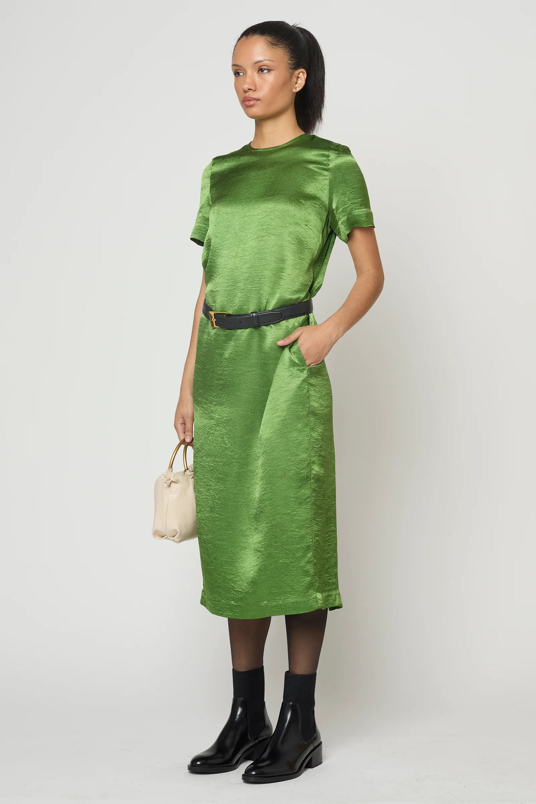 Atelier Delphine – Simone Dress in Grass Green