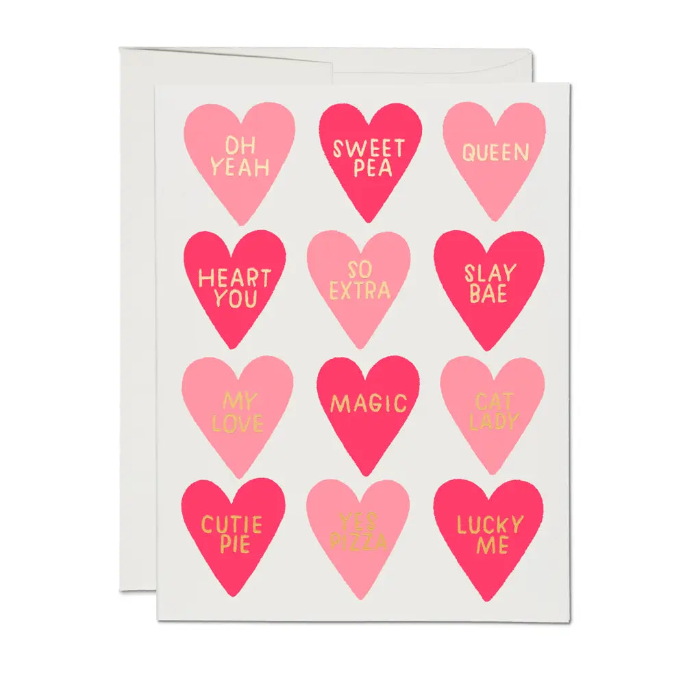 Red Cap Cards - Conversation Hearts