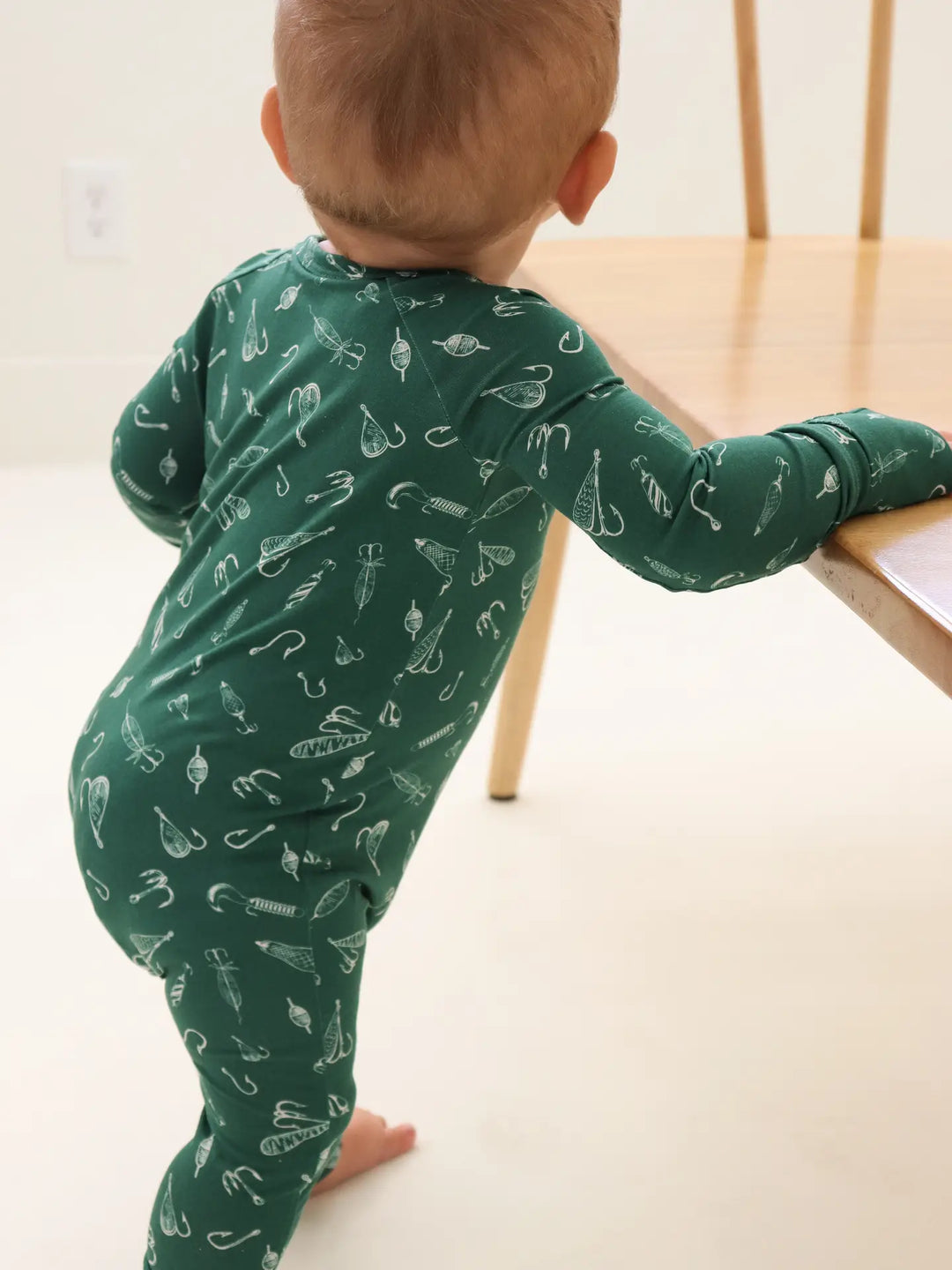 Honeycomb Goods - Zip Bamboo Pajamas in Riverbank