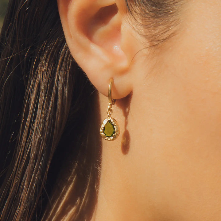Agapée – Lysia Dark Green Earrings