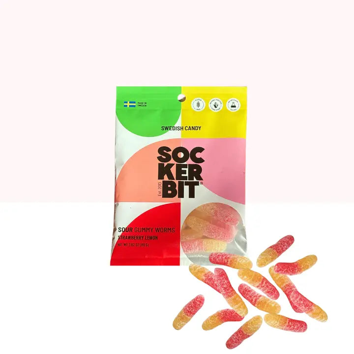 Sockerbit – Swedish Candy Sour Gummy Worms