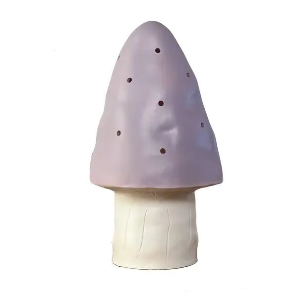Mushroom Lamp in Lavender