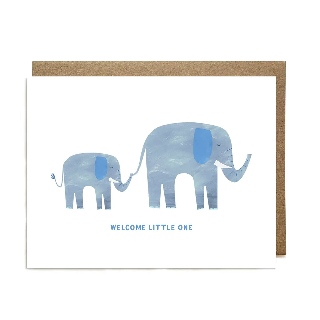 Ula Bloom - Elephant Baby Greeting Card
