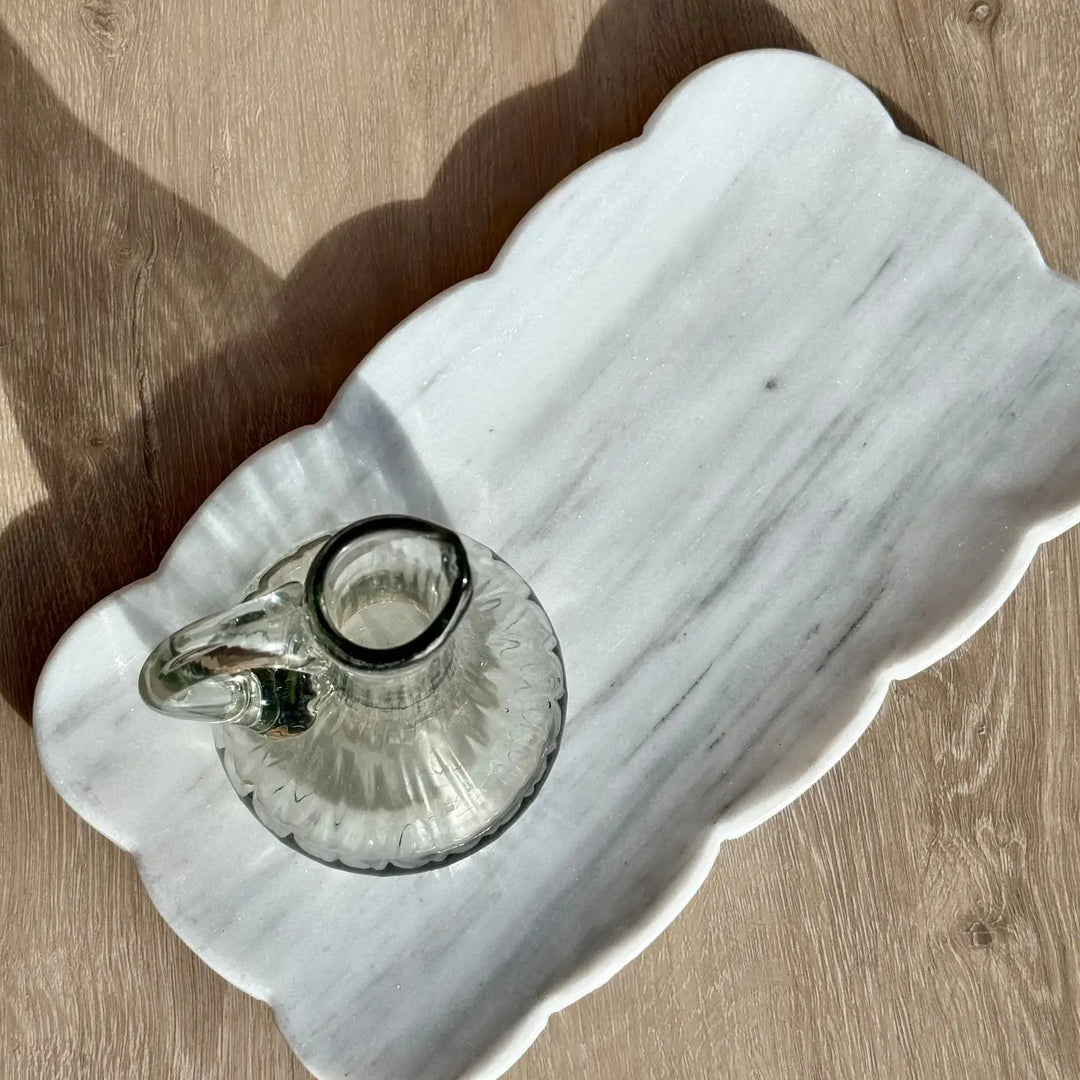 Villa Lua - Josaphine Marble Tray in White