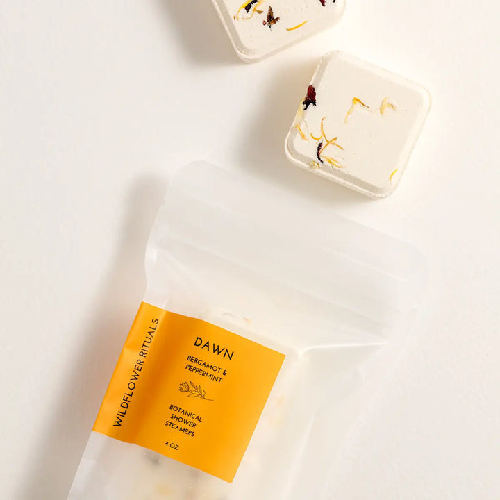 Wildflower Rituals - Botanical Shower Steamers in Bergamot and Peppermint