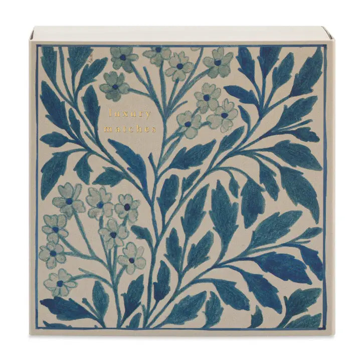 Archivist Gallery - Blue Floral Square Matchbox