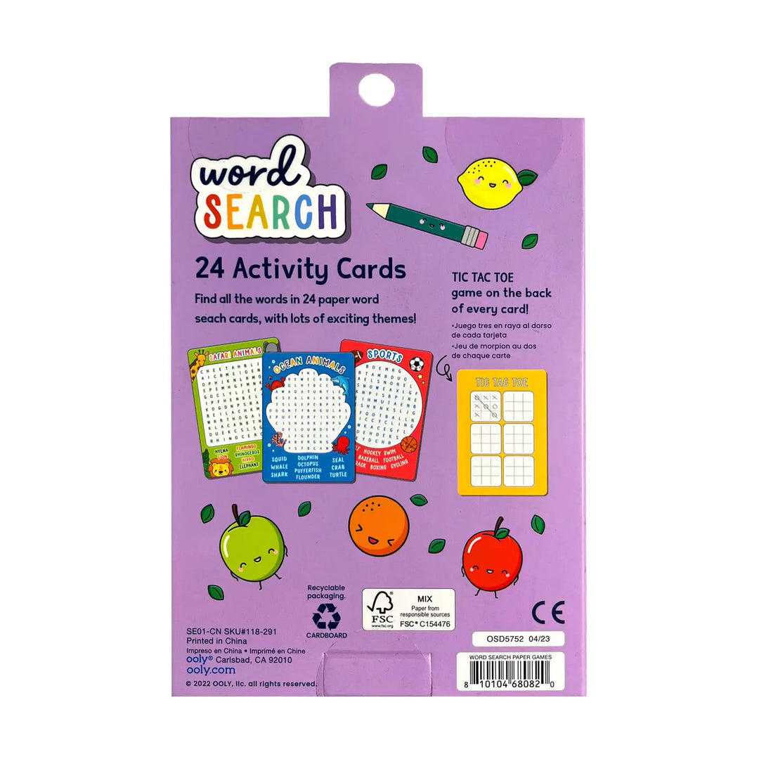 Ooly – Word Search Activity Cards set of 24