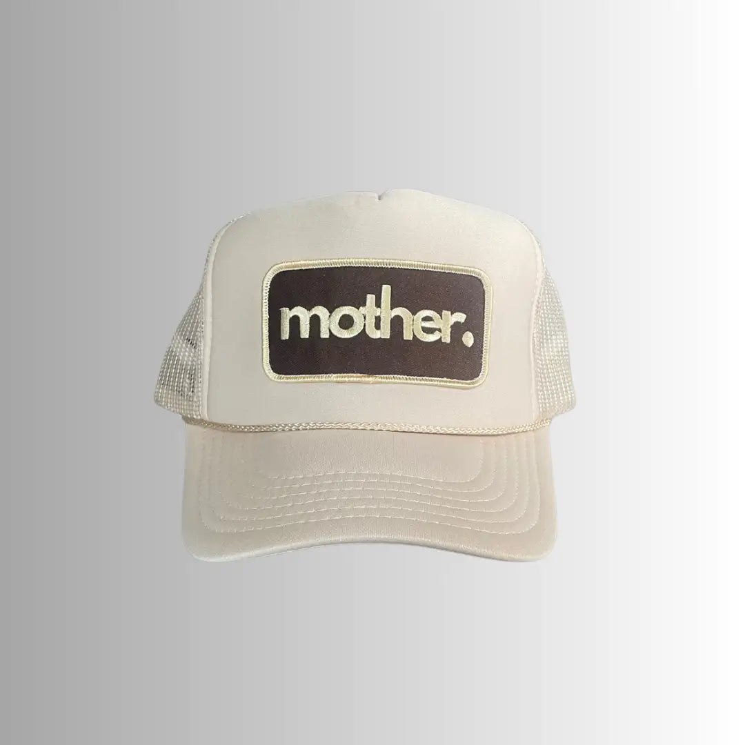 Mother Patch Trucker Hat in Sand
