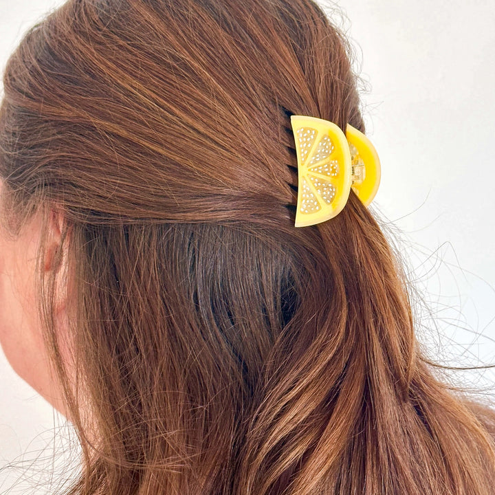 Jenny Lemons – Mini + Me Lemon Slice Hair Claw Clip Set