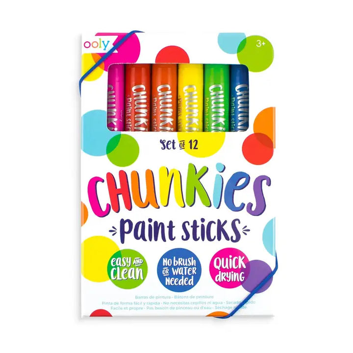 Ooly – Chunkies Paint Sticks Set of 12