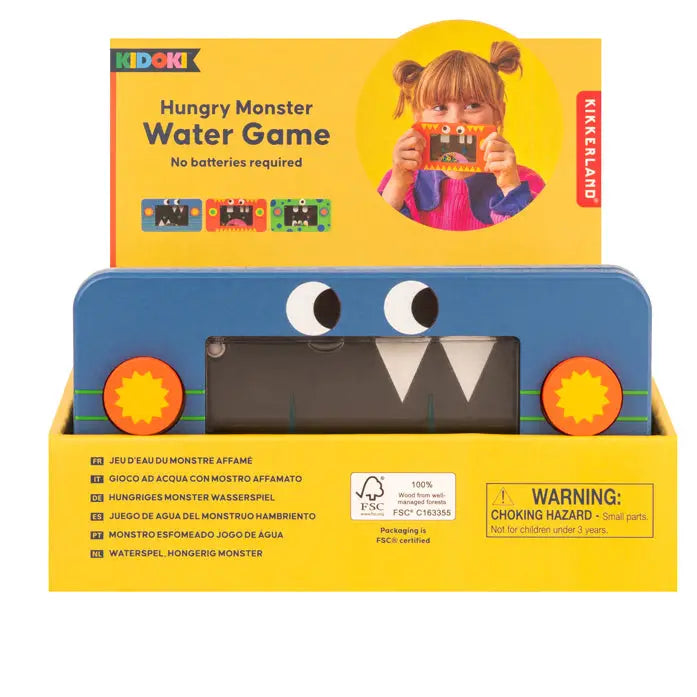 Huckleberry by Kikkerland - Wooden Water Game in Assorted Colors