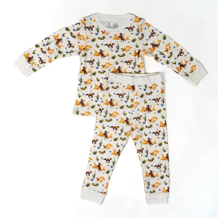 Mady & Max - Bamboo Two Piece Pajama Set in Rodeo