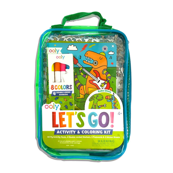 Ooly – Let's Go! Activity & Color Kit in Robo Dinos