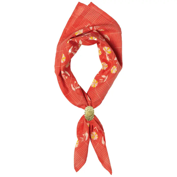 Jenni Earle - 'Hope Dies Last' Cotton Voile Bandana in Poppy