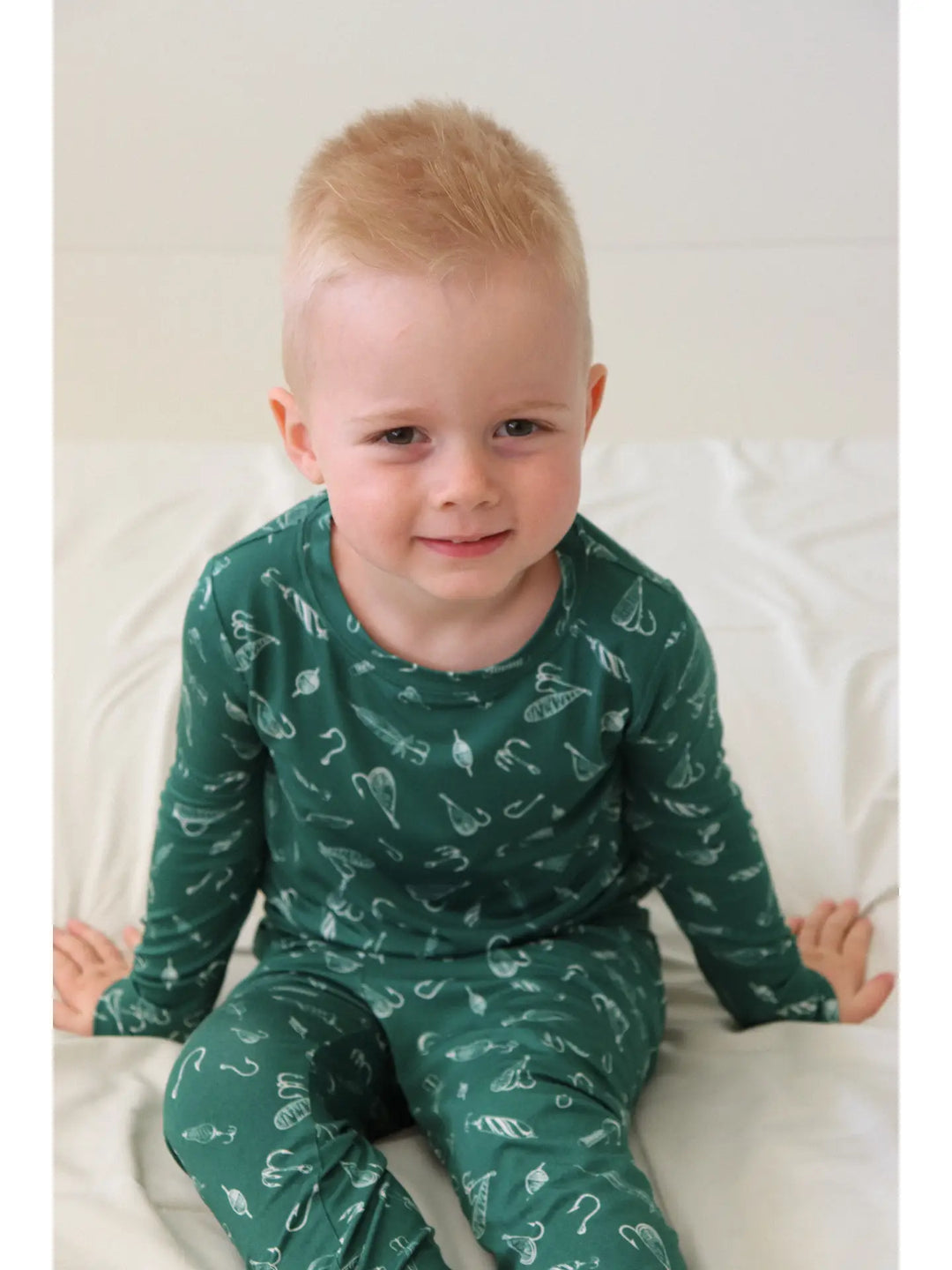 Honeycomb Goods - Two Piece Pajama Set in Riverbank