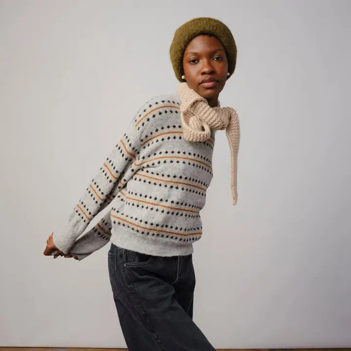 The Endery - Marina Handknit Scarflette in Jasper
