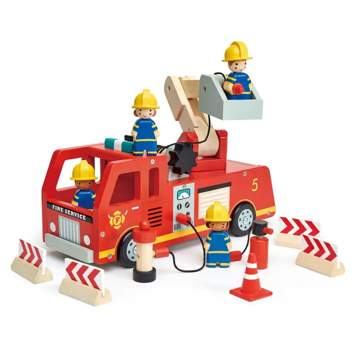 Tender Leaf Toys – Wooden Fire Engine