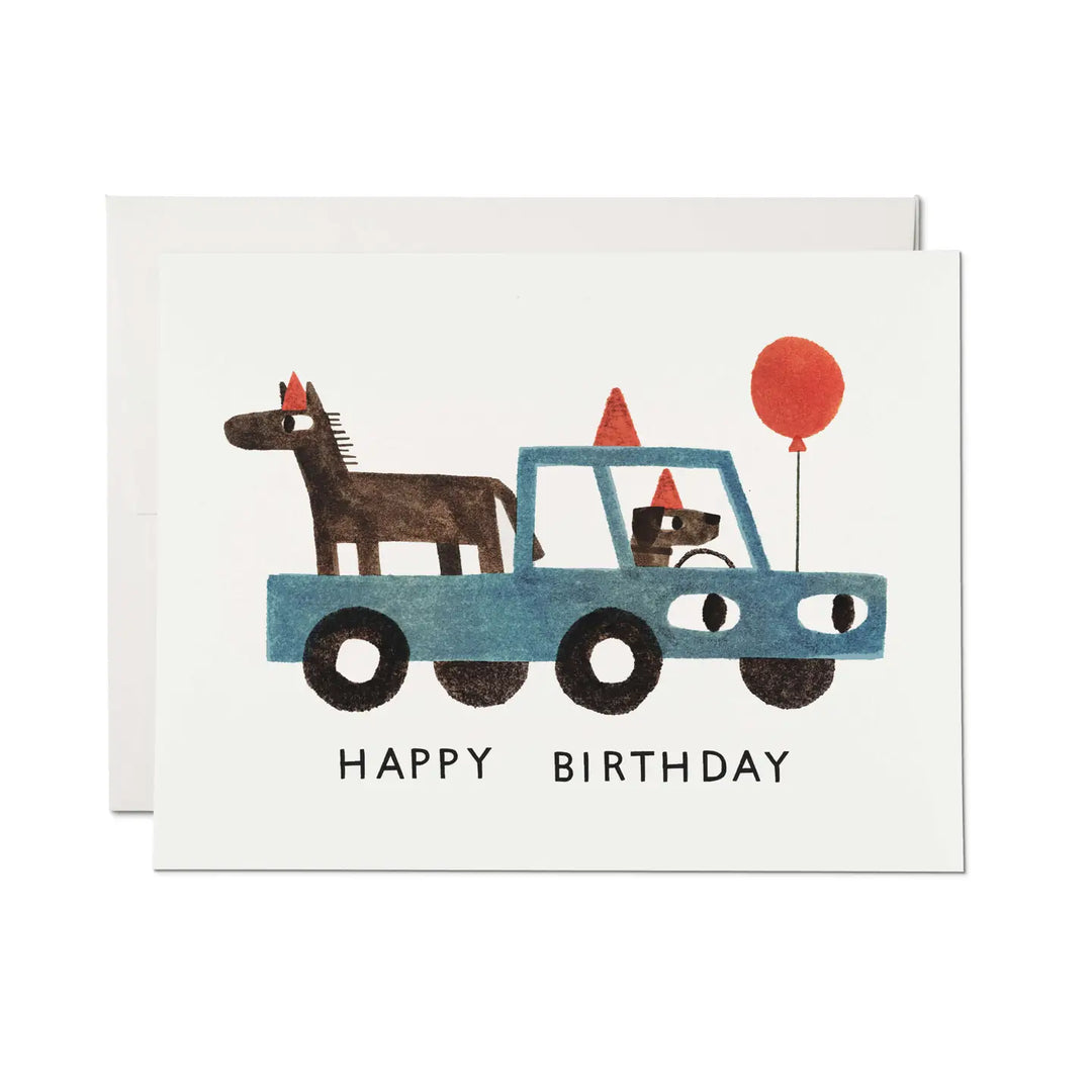 Red Cap Cards - Your Farm Happy Birthday Greeting Card