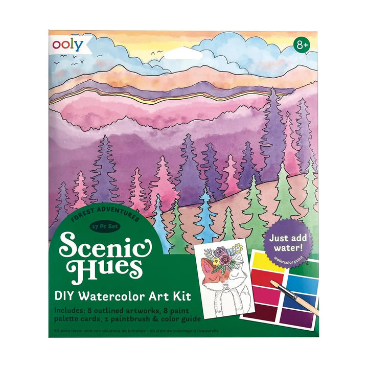 Ooly - Scenic Hues: DIY Watercolor Kit in Forest Adventure