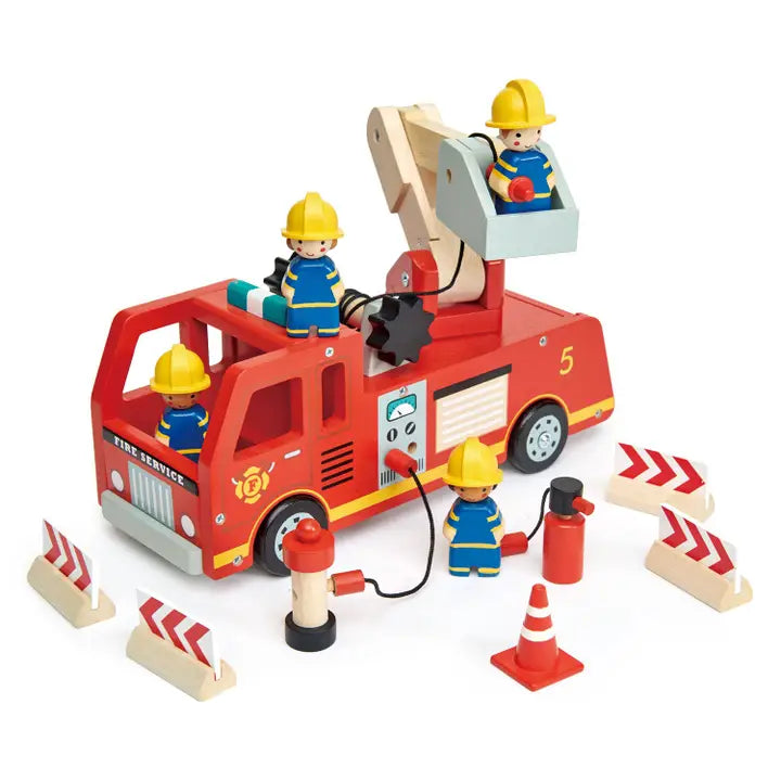 Tender Leaf Toys – Wooden Fire Engine