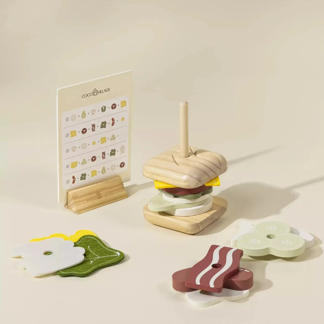 Coco Village - Wooden Stackable Sandwich Playset