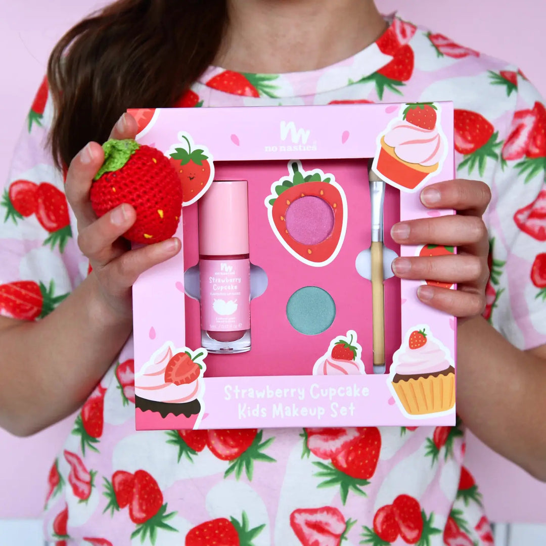 No Nasties –  Strawberry Cupcake Natural Kids Makeup Gift Set