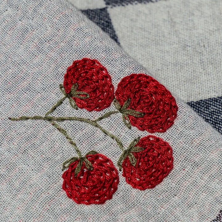 Olive & Loom –– Tomato Hand Stitched Kitchen Towel Set